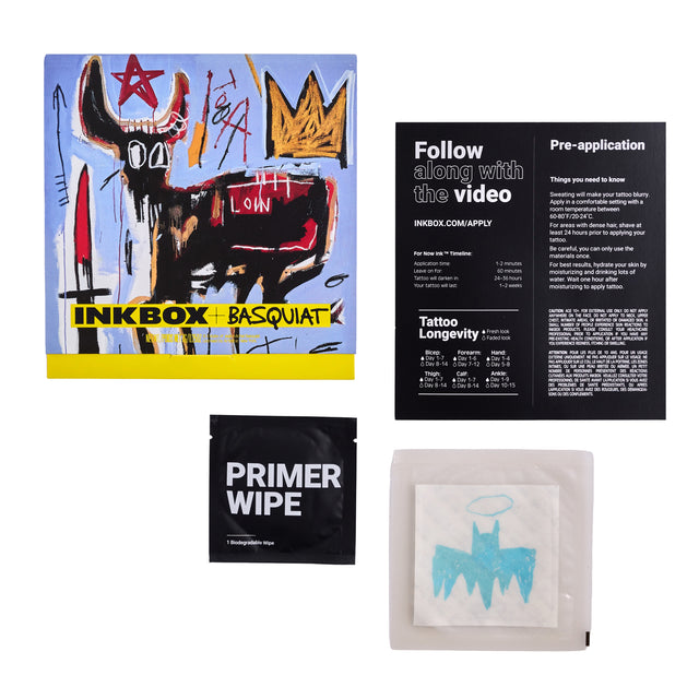 Jean Michel Basquiat Batman Tattoo 3X3