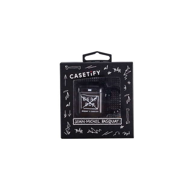 Basquiat Air Pod Case Beat Bop Design Black