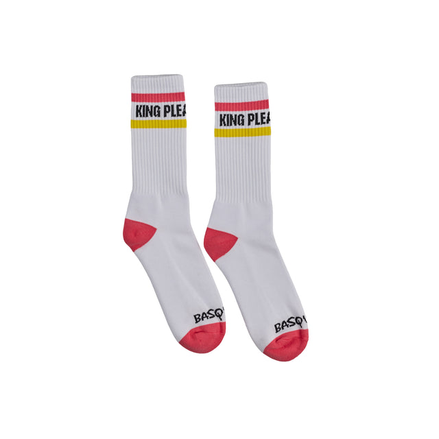 Socks King Pleasure Stripe with Pink and Yellow Stripes