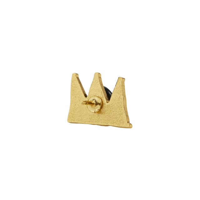 Basquiat Crown Black & Gold Lapel Pin