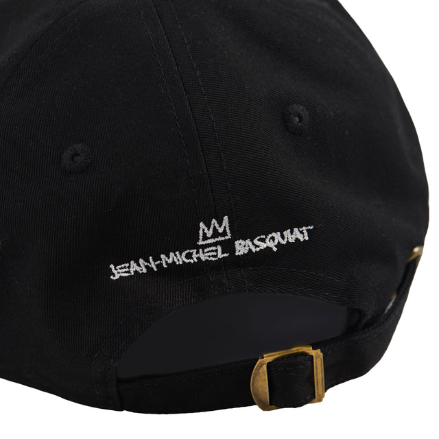 Basquiat Embroidered Sketch Cap Black
