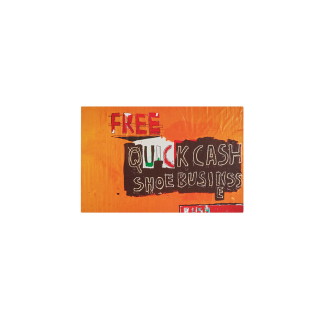 Basquiat "Quick Cash Shoe" Art Postcard