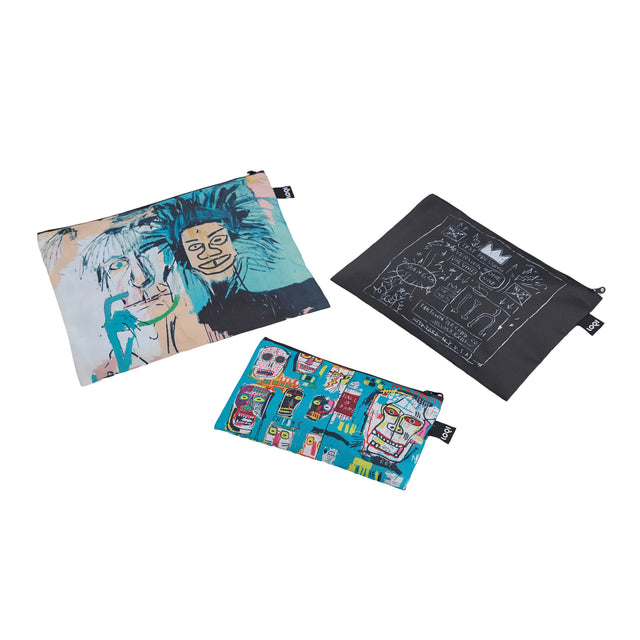 Basquiat Zip Pocket Clutch Bags (Set of 3)