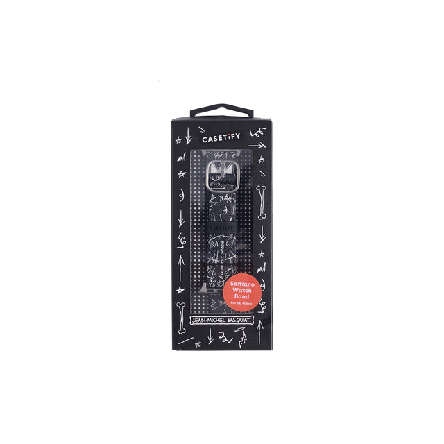 Basquiat Apple Watch Band Beat Bop Design 42mm Silver Buckle