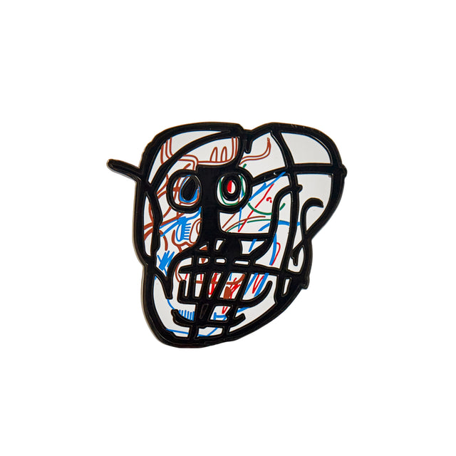 Basquiat Skull Pin