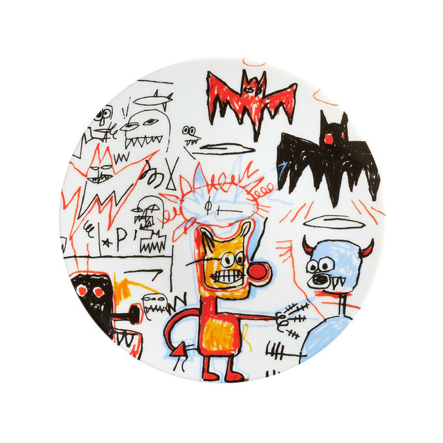 Basquiat porcelain plate, Batman (1983)