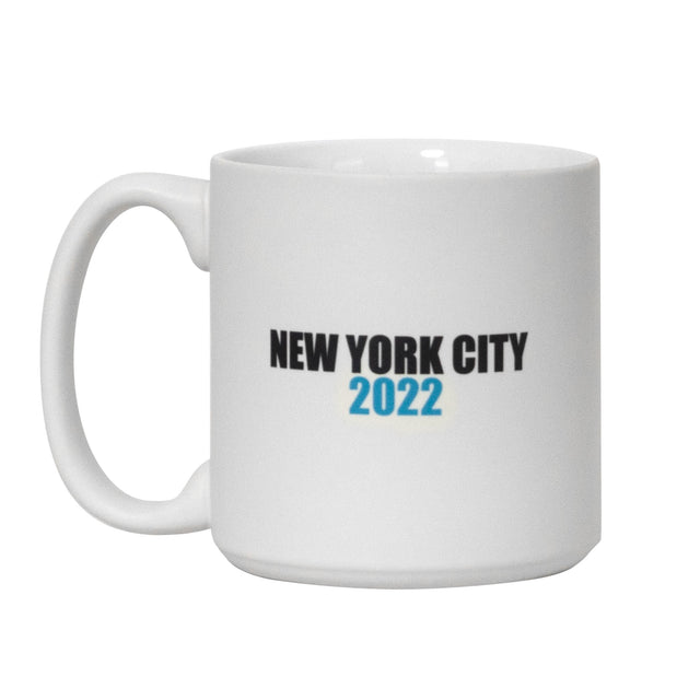 Basquiat King Pleasure Exhibition© Mug – New York City Blue & White