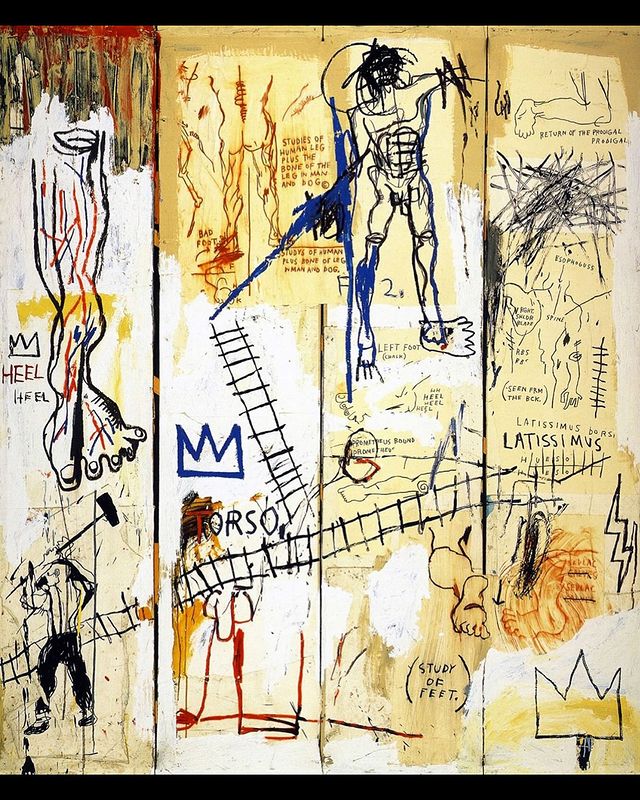 Reinterpreting the Renaissance: Basquiat Creates 'Leonardo da Vinci's Greatest Hits'