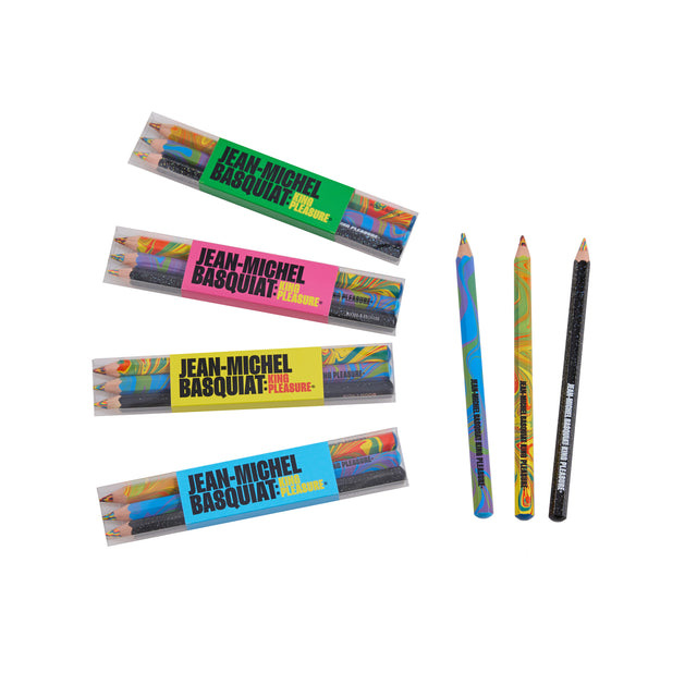 Basquiat Colored Pencils Set of 3 Magic Swirl Multi-color