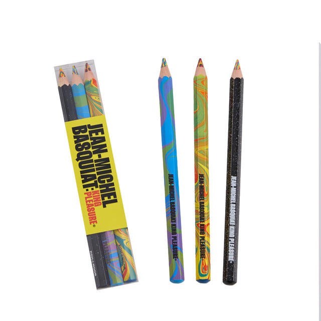 Basquiat Colored Pencils Set of 3 Magic Swirl Multi-color