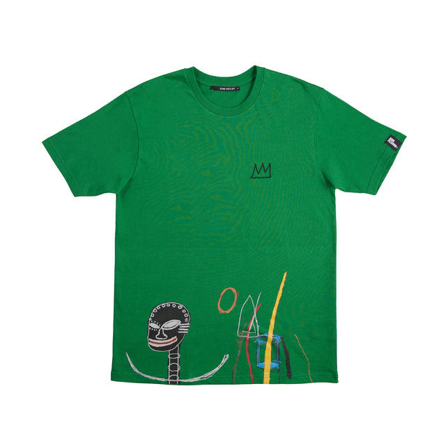 Basquiat T-Shirt - Green, All Over Print