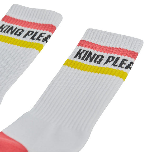 Basquiat Socks - Pink and Yellow Stripes, Jean-Michel Basquiat: King Pleasure© Exhibition