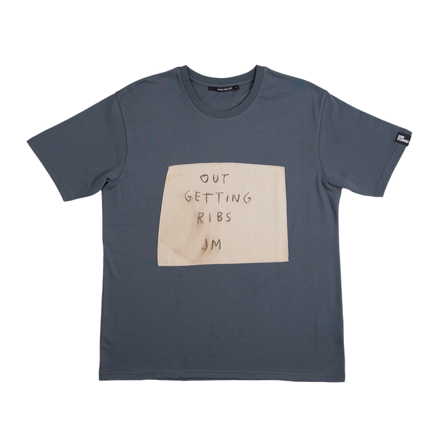 Basquiat T-Shirt Out Getting Ribs Applique