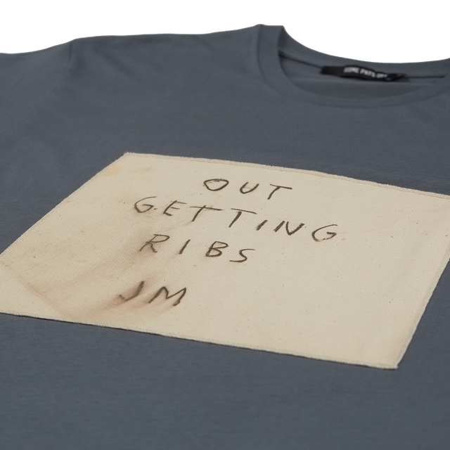 Basquiat T-Shirt Out Getting Ribs Applique
