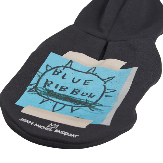 Basquiat Dog Hoodie Featuring Blue Ribbon Artwork