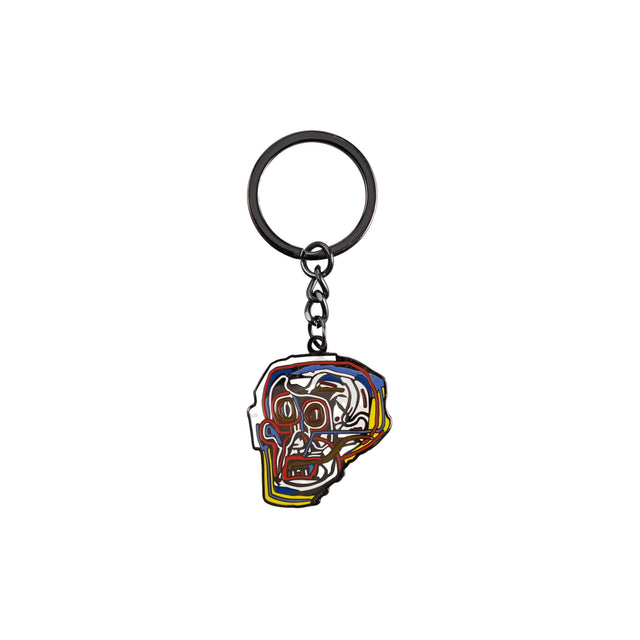 Basquiat Skull Keychain