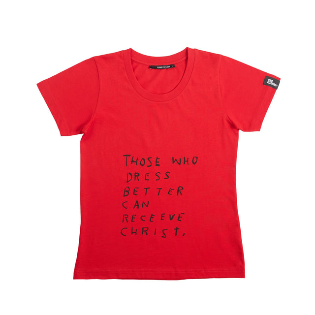 Basquiat T-Shirt - Red,  "Those Who Dress Better" Red