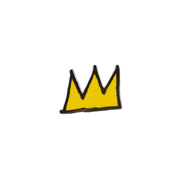 Basquiat Pin Iconic Yellow Crown