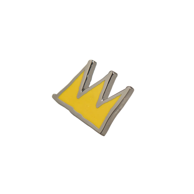 Basquiat Pin Iconic Yellow Crown