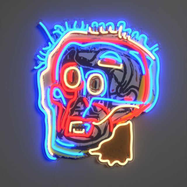 Jean-Michel Basquiat (Untitled Head) LED NEON