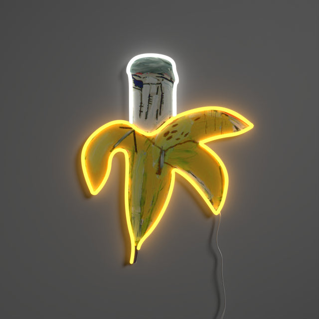 Jean-Michel Basquiat Banana LED NEON