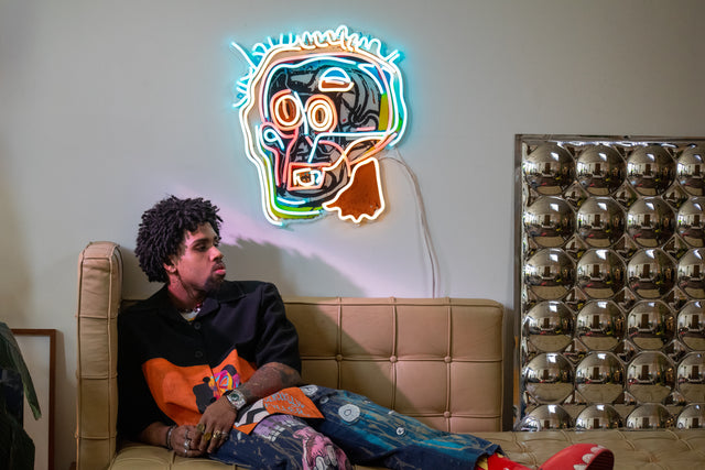 Jean-Michel Basquiat (Untitled Head) LED NEON