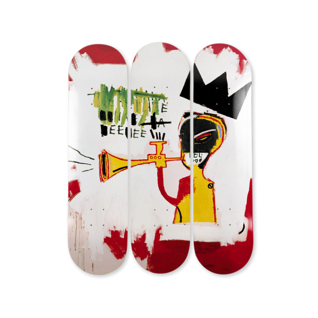 Basquiat Skateboard Deck (Set of 3), "Trumpet"