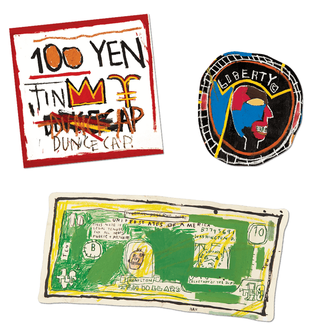 Basquiat/Apply Money Design 3 pc Sticker Pack