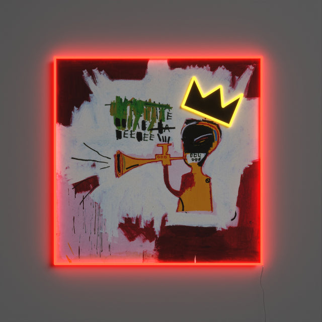 Jean-Michel Basquiat Trumpet LED NEON