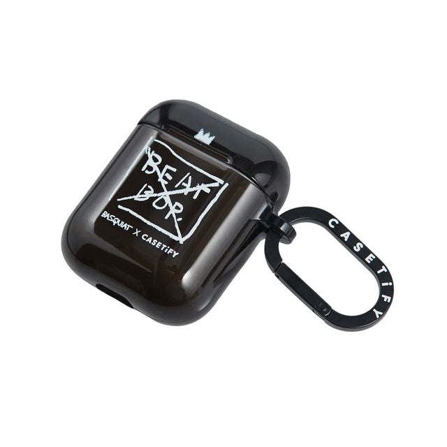 Basquiat Air Pod Case Design -  Black,  "Beat Bop"