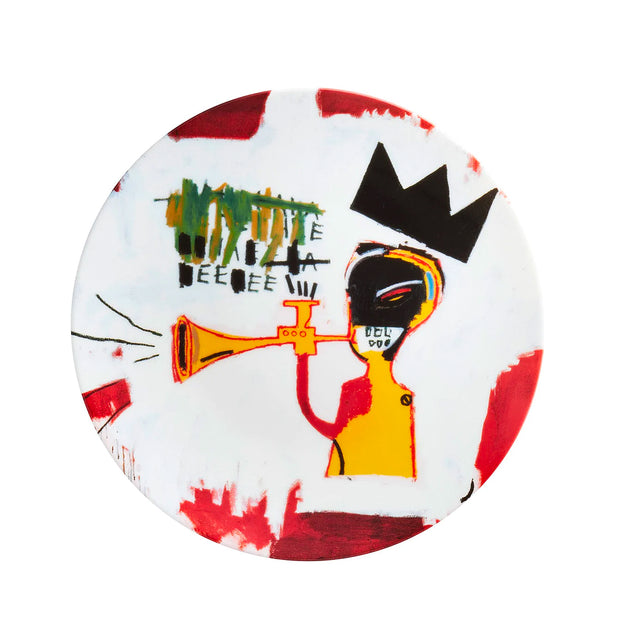 Basquiat Porcelain Plate, Trumpet (1984)