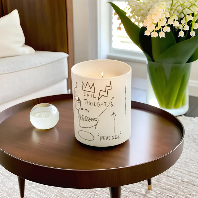 Basquiat Candle by Ligne Blanche Paris, Scent: Lily of the Valley, "Evil Thoughts"